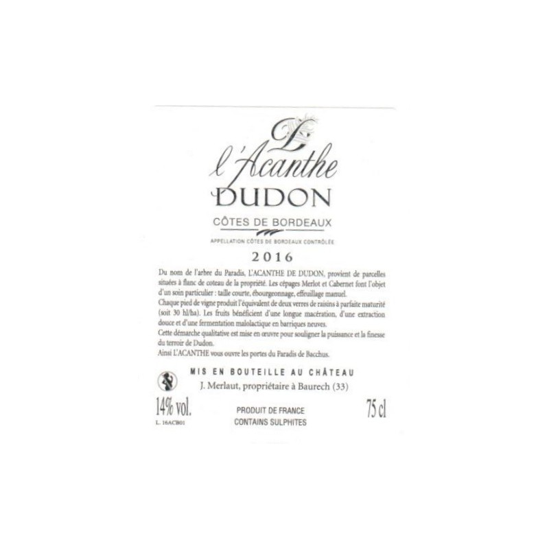 ACANTHE DE DUDON 2016