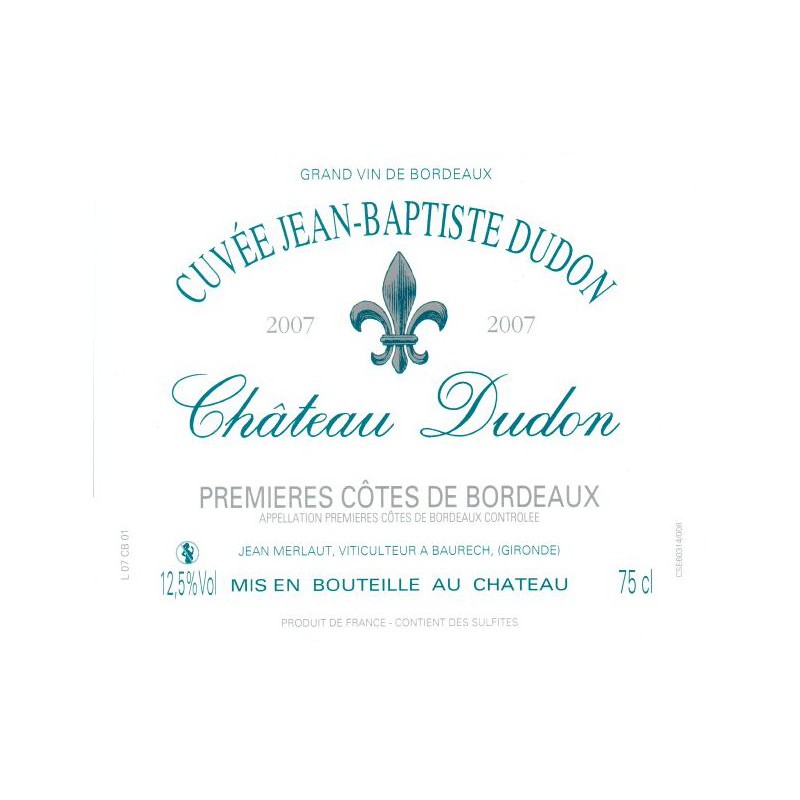 CUVEE JEAN BAPTISTE DUDON
