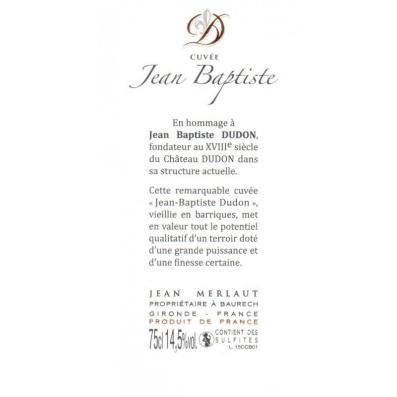 CUVEE JEAN BAPTISTE DUDON