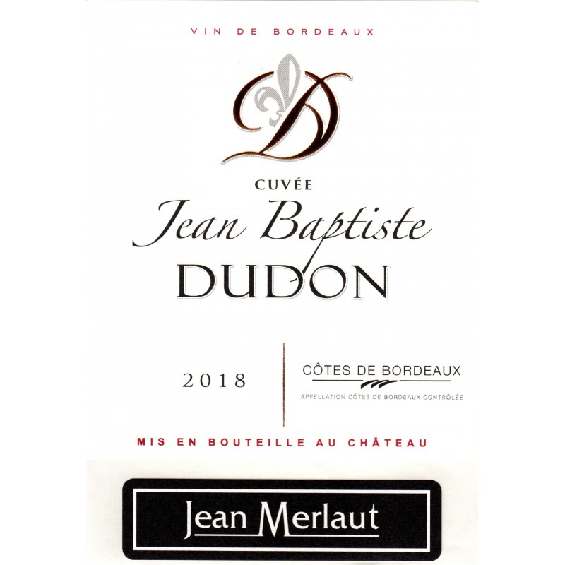 CUVEE JEAN BAPTISTE DUDON 2018