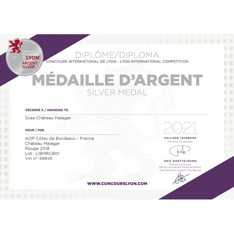 CH. MALAGAR Rouge 2018