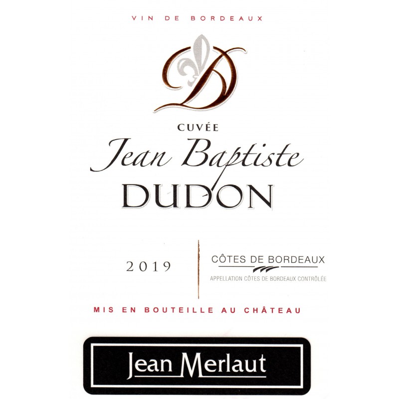 CUVEE JEAN BAPTISTE DUDON 2019