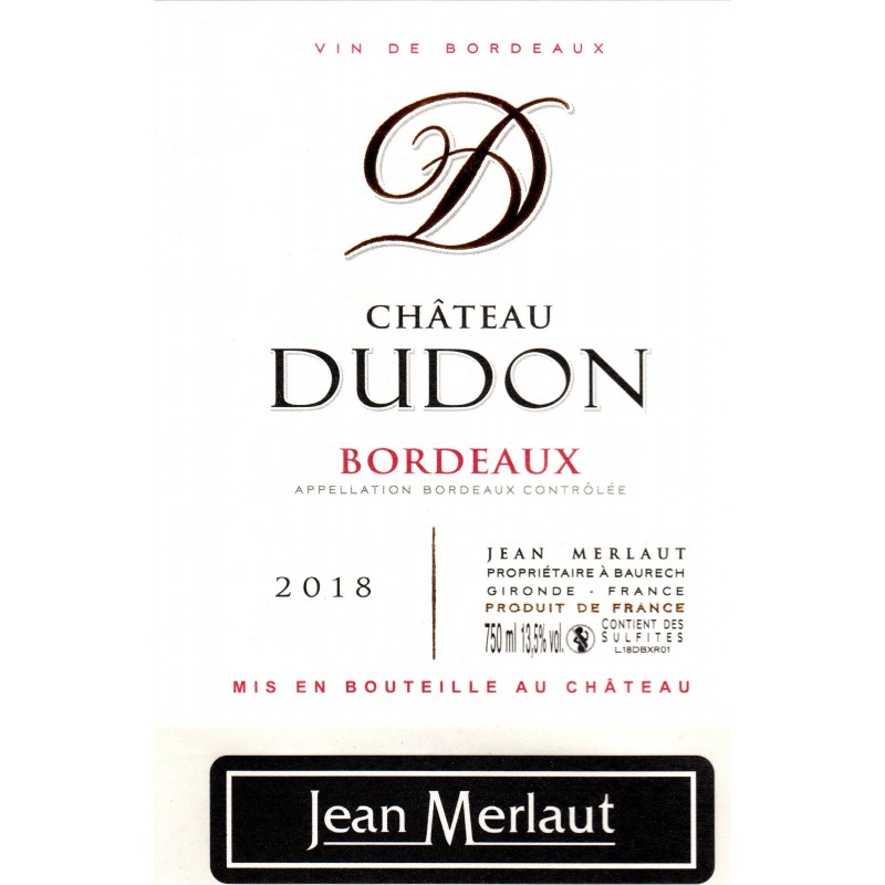 Château DUDON Rouge 2018
