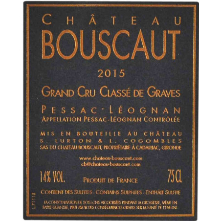 CH. BOUSCAUT Rouge 2015