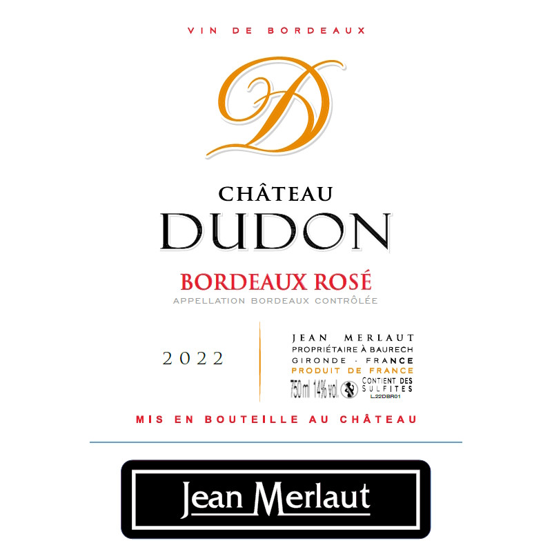 Château DUDON Rosé 2022