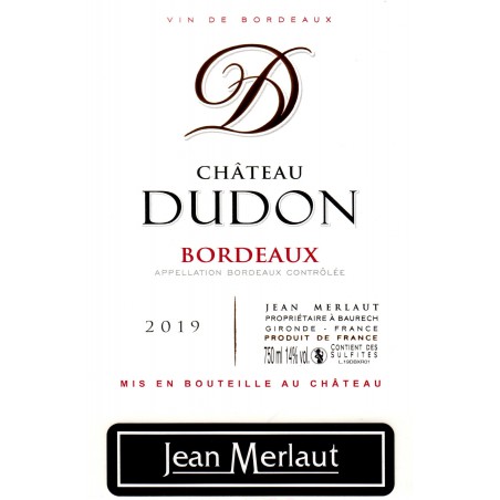 Château DUDON Rouge 2019