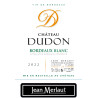 Château DUDON Blanc 2022 Château DUDON Blanc 2022