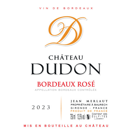 Château DUDON Rosé 2023