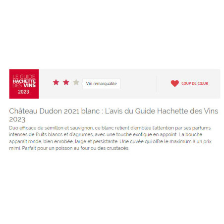 Château DUDON Blanc 2023