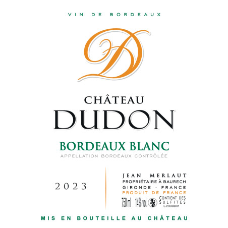 Château DUDON Blanc 2023