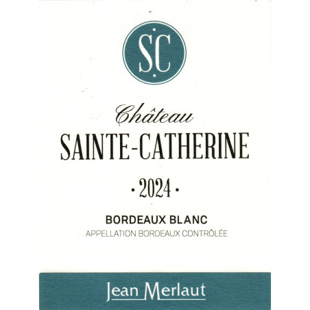 Château SAINTE CATHERINE Blanc 2024 Château SAINTE CATHERINE Blanc 2024