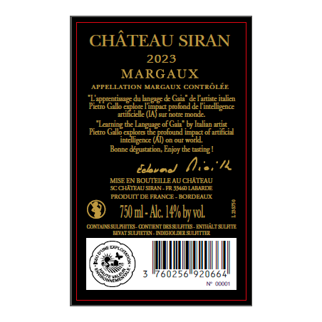 Château SIRAN 2023